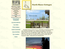 Tablet Screenshot of northshorecottages.com